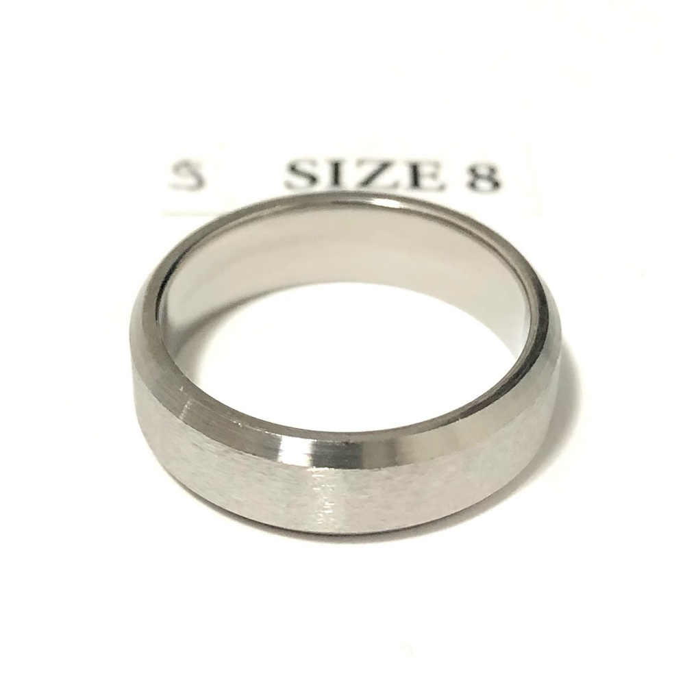 Silver Tone Ring, Size 8
